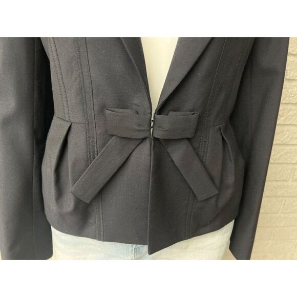 Brooks Brothers Women’s Navy Long Sleeve Cropped Wool Jacket Size 8 - Picture 5 of 10